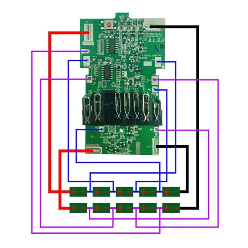 High Efficiency Heat Dissipation PCB Circuit Protections Board for HIKOKI 36V 18V Battery Extended Use in Power Tool