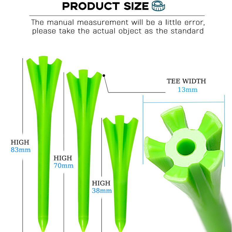 Five-Claw 38mm Plastic Golf Tee Ball Holder