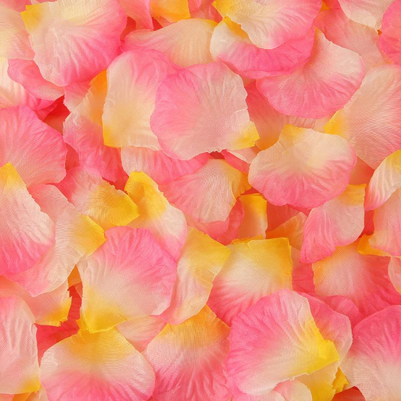 1000 Silk Cloth Artificial Rose Petals for Wedding Decorations and Celebrations