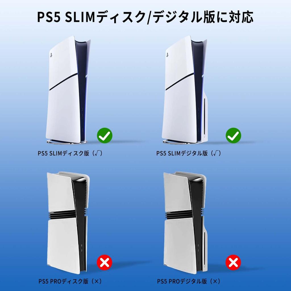 PhyiFlbey PS5 Slim Dust Dustproof Cover for PS5 with 9 Dustproof Heat Quick Easy Dustproof Cover for PS5 Compatible with Discs and Digital PS5 Slim