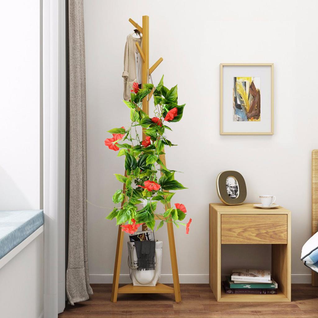 2.3m Artificial Morning Glory Vine Fake Flower Garland Silk Trumpet Creeper Decor