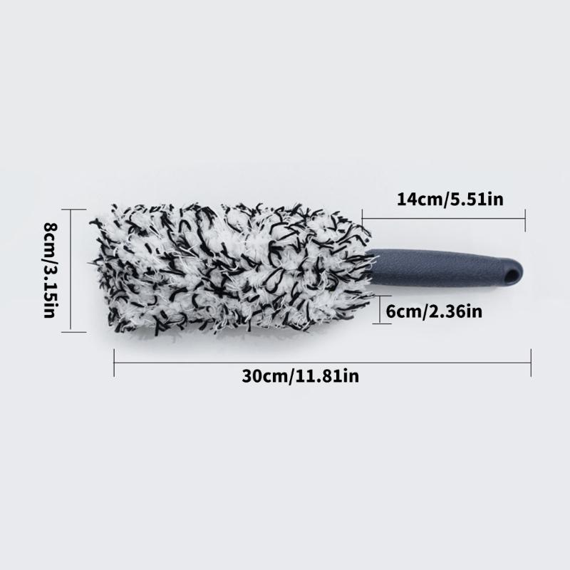 Efficient Soft Microfiber Wheel Rims Brush Effortlessly Cleans Car And Motorcycle Rims Without Scratches For Office Home