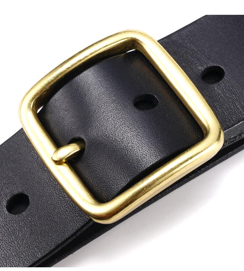 Retro Men's Cowhide Leather Pin Buckle Belt - Versatile Business Casual for All Ages