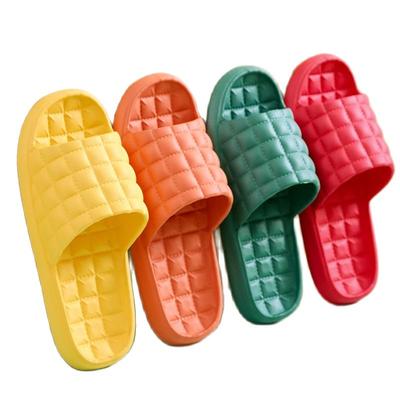 Women Indoor Home Slippers Summer Soft Comfortable Non -Slip Flip Flops Bath Slippers Couple Family Flat Shoes Hotel Sandals