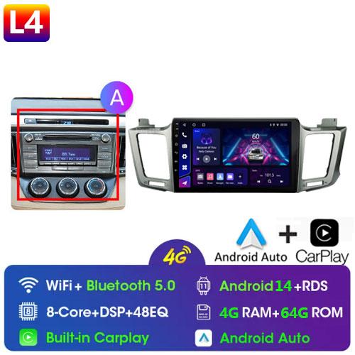For Toyota RAV4 Rav 4 XA40 2012 - 2018 Android Car Radio Multimidia Video Player Navigation GPS Carplay Touch Screen Auto Stereo
