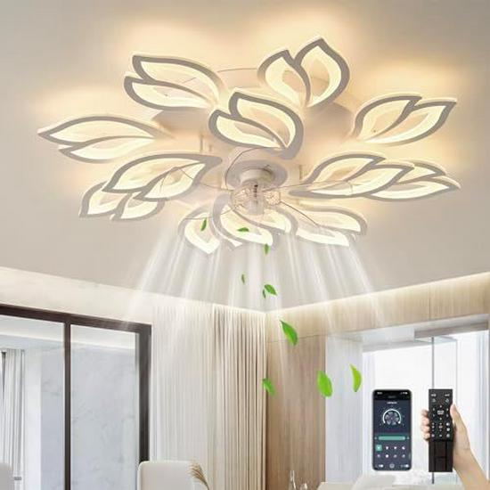 Versatile Ceiling Fan Lamp for Living, Dining, or Bedroom (110-220V, US Standard)