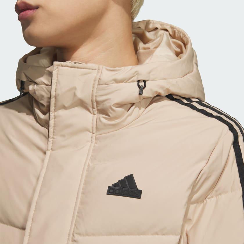 Adidas Unitefit Sports Lifestyle Series Casual Hooded Windproof Waterproof Water-Repellent Warm Versatile Comfortable Down Jacket Unisex Jacket JW6735