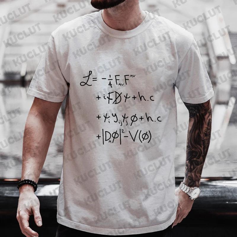 Men's Streetwear T-shirts Sum of Cubes Maths Print T-Shirt Oversized Funny Formula Mathematics Graphic Tees for Men Women Tops