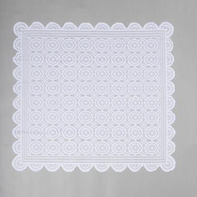 Französische Spitzen-Tischdecke (Sonnenblume/100x100cm)