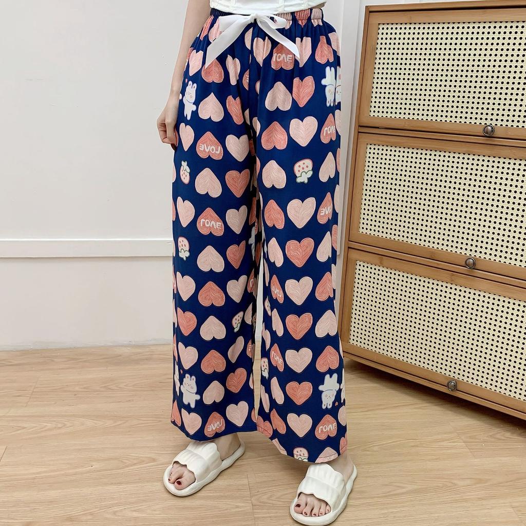 Cotton Silk Pajama Pants for Women, New Summer Style, Thin Cotton Casual Pants, Can Be Worn Outside, Large Size Home Pants