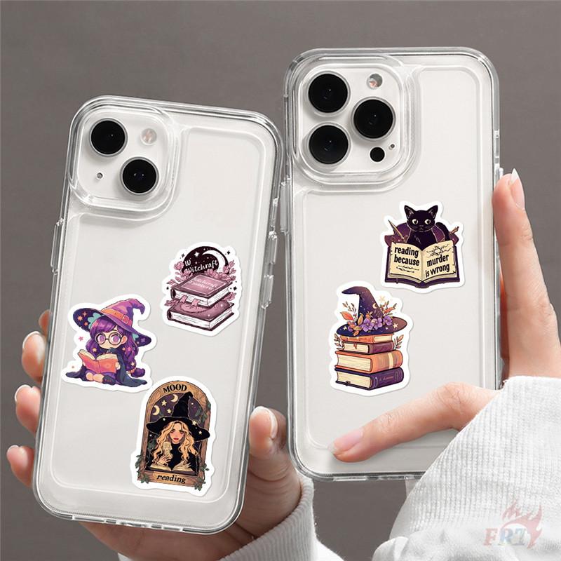 500Pcs/Roll Witches Love To Read - Mysterious Purple Kids Rewards Stickers - DIY Scrapbooks Album Decor Sealing Label Decals
