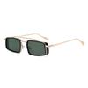 Trendy Metal Double-bar Sunglasses, Fashionable And Business-appropriate Uv-protective Sunglasses, Small Frame Glasses8854X