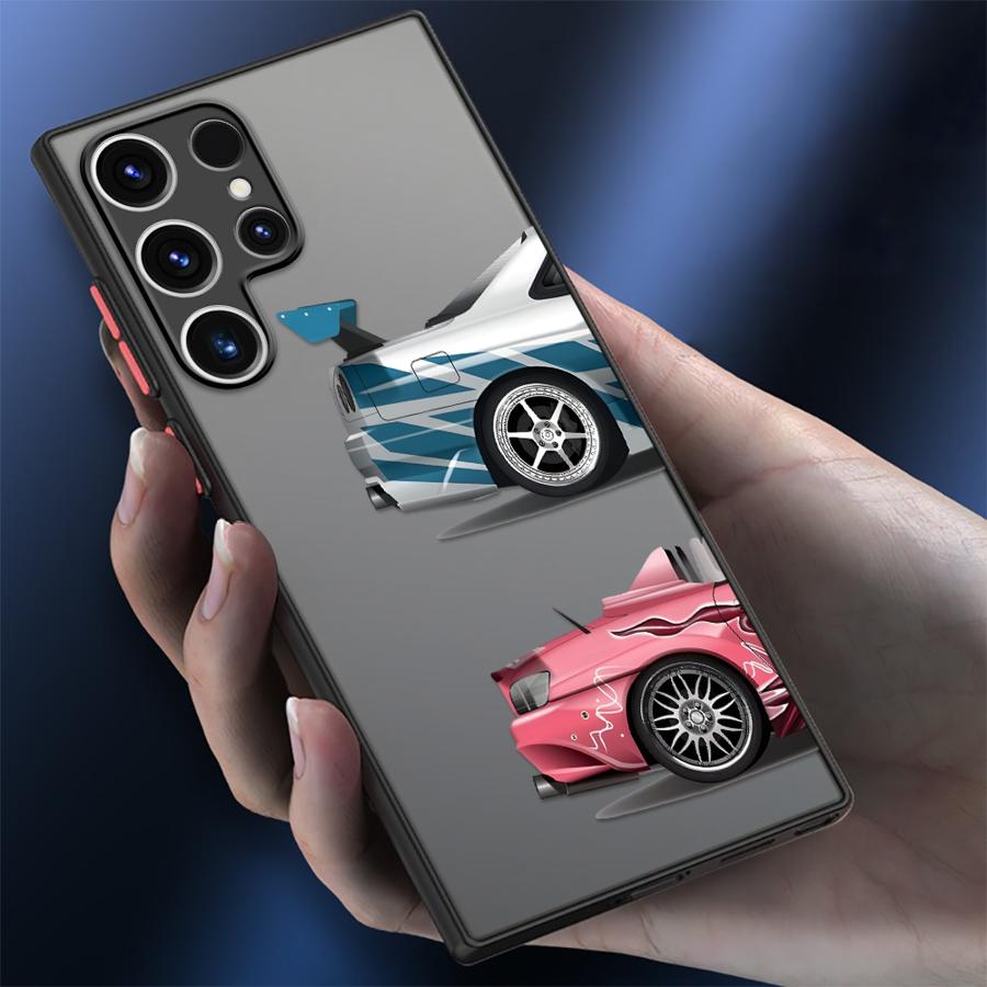 Cool Car Case for Samsung Galaxy S22 S20 FE Note 20 Ultra 10+ S26 S23 FE S24 Plus S21 S25 Ultra Funda Back Phone Cover
