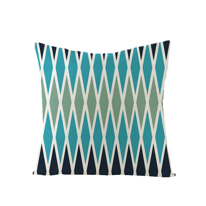 Nordische Geometrische Abstrakte Serie Polyester Bedruckter Kissenbezug Sofakissenbezug Heimtextilien