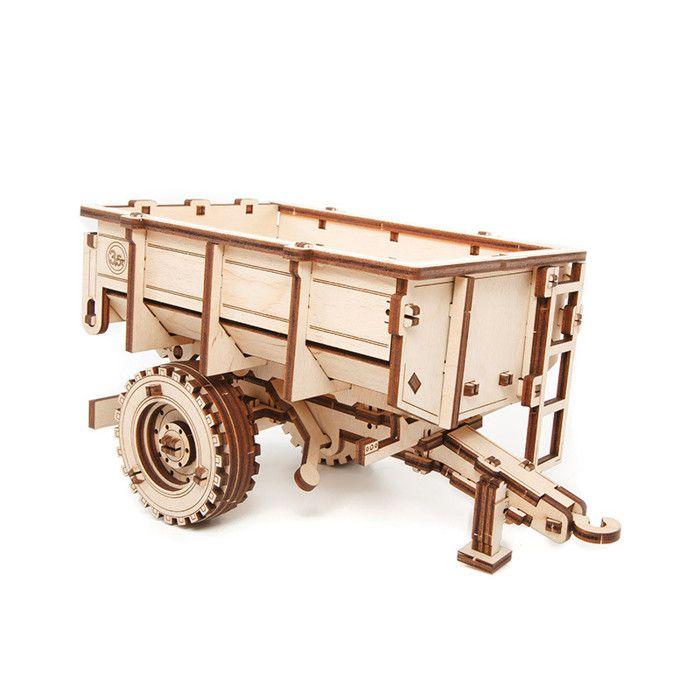 Maquette 3D en bois - Remorque de tracteur 20 cm