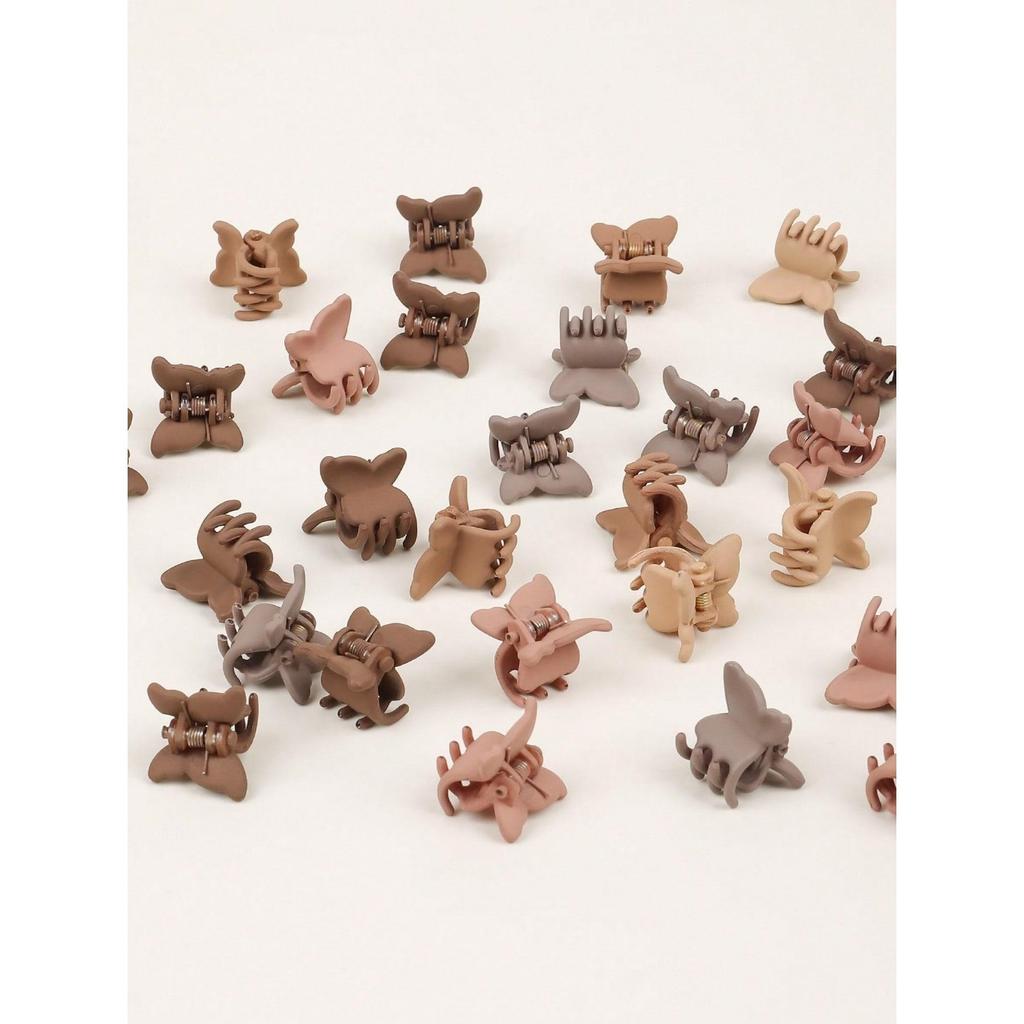 50 Pcs Colorful Mini Hair Claw Clips Clamps Accessories for Girls Toddler Decorative Small Hair Clips Diverse Colorations