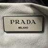 PRADA Nappa bomber Handbag gray Women 2way used