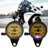 Bike Speedometer Universal - Qiilu Motorcycle Odometer Speedometer Gauge with Indicator 60mm Mini Speedometer Mechanical Bike Meter
