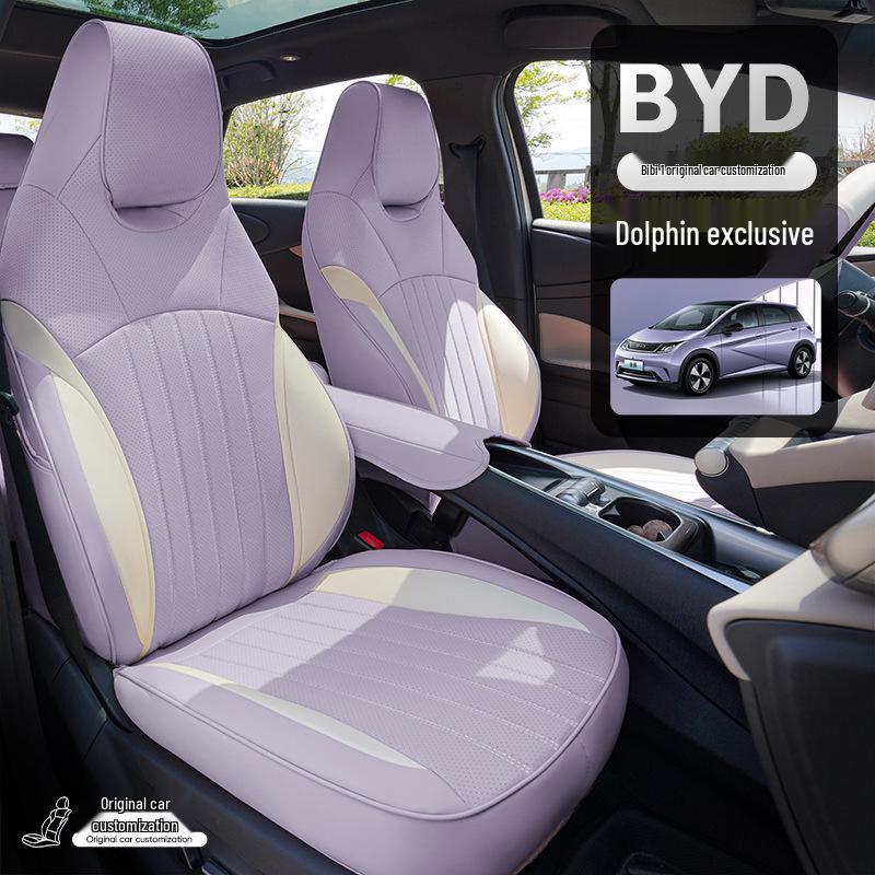 New Full Leather BYD Dolphin Car Seat Cushion - Universal Fit for All Seasons