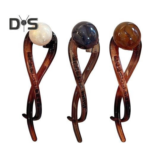 

3 шт., искусственный жемчуг, банан, заколка для волос во французском стиле, тонкая густая, заколка-коготь, винтажная нескользящая заколка для хвоста, аксессуары для волос для женщин и девочек G