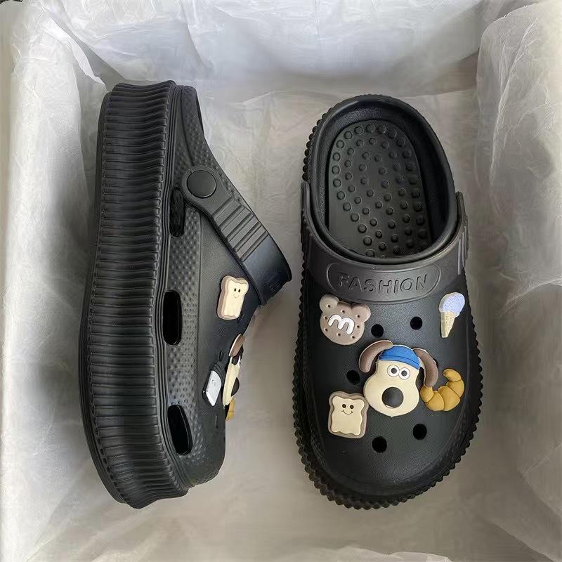 Slippers outer wear summer women's new casual fashion cover toe cool slippers platform muffin shoes beach shoes