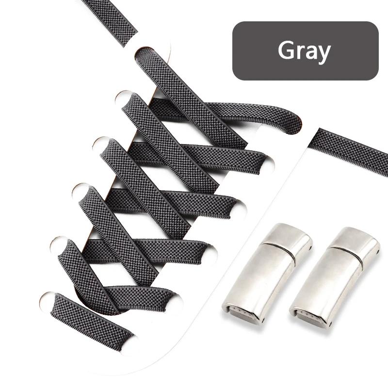 Magnetic Shoe Laces Clip Flat Elastic Stretch Laces No Tie Shoelaces Casual Sneakers Woman Men Children Shoelace Shoes Accesorie