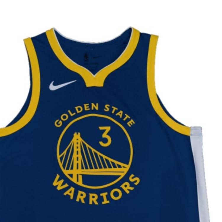 Nike X NBA Collaboration Golden State Warriors Poole Simple Comfortable Fashion Letter Sleeveless Basketball Jersey Men Jersey Blue CW3444-497