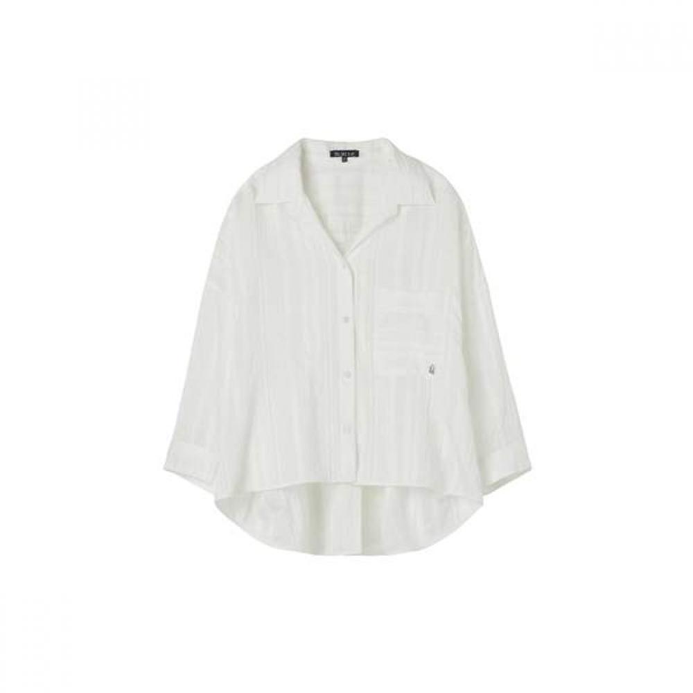 Lap Asymmetrical Slit Shirt As2wb460 BK (black)/FF