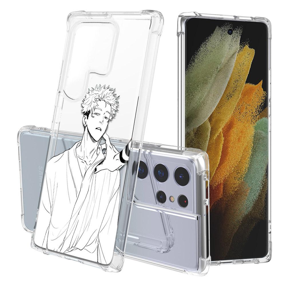 Transparent Phone Case For Samsung S10 S20 Fe S21 S22 S8 S9 Plus S21ultra S22ultra Japan Anime Jujutsu Kaisen Shockproof Cover