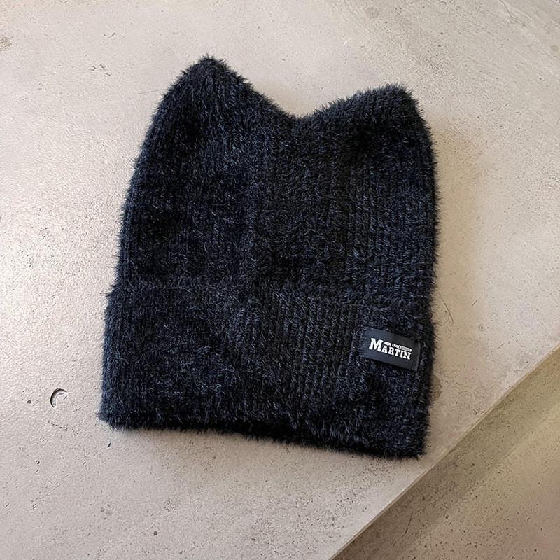 Candy Colored Sweet Cat Ear Shaped Women Warm Knitted Hat For Winter Outings