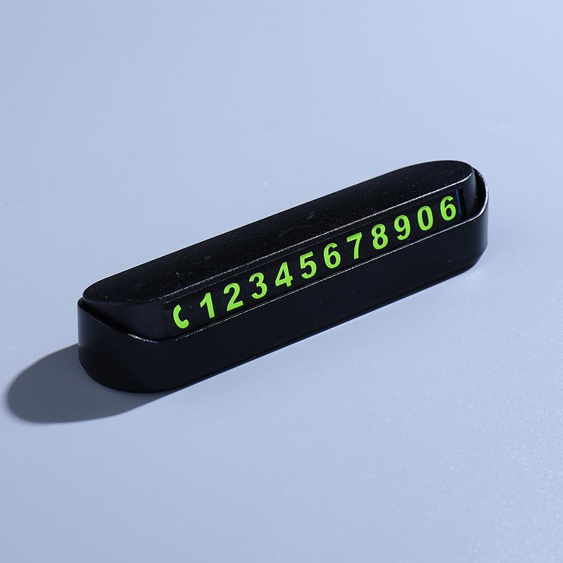 Luminous Car Temporary Parking Card Phone Number Hidden Stop Sign Card