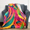 1pc Colorful Pattern Design Blanket Warm, Cozy, And Soft, Suitable for Sofas, Beds, Cars, And Office Use.Perfect for Camping And Travel, Making It a G
