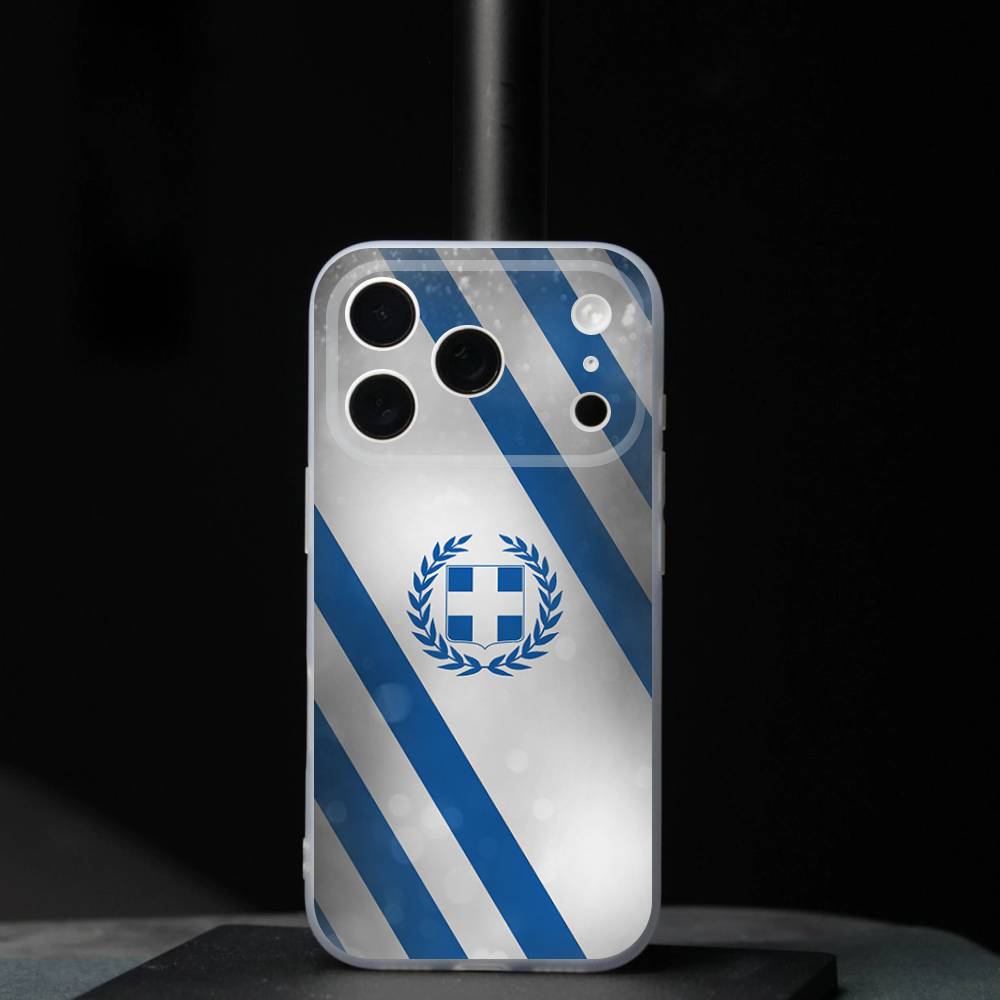 Greek Greece Flag Map For iPhone 17,16,15,14,13,12,11,Pro,Max,Plus,Mini,SE4,E Magnetic For Magsafe Wireless Phone Case