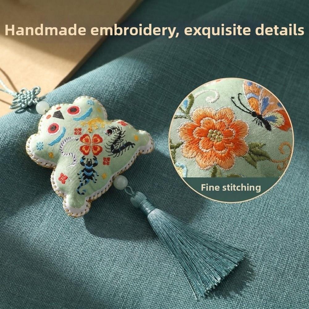 Flower Embroidery Kite Sachet Hanging Decoration Chinese Style Sachet Pedant Necklace Home Decor