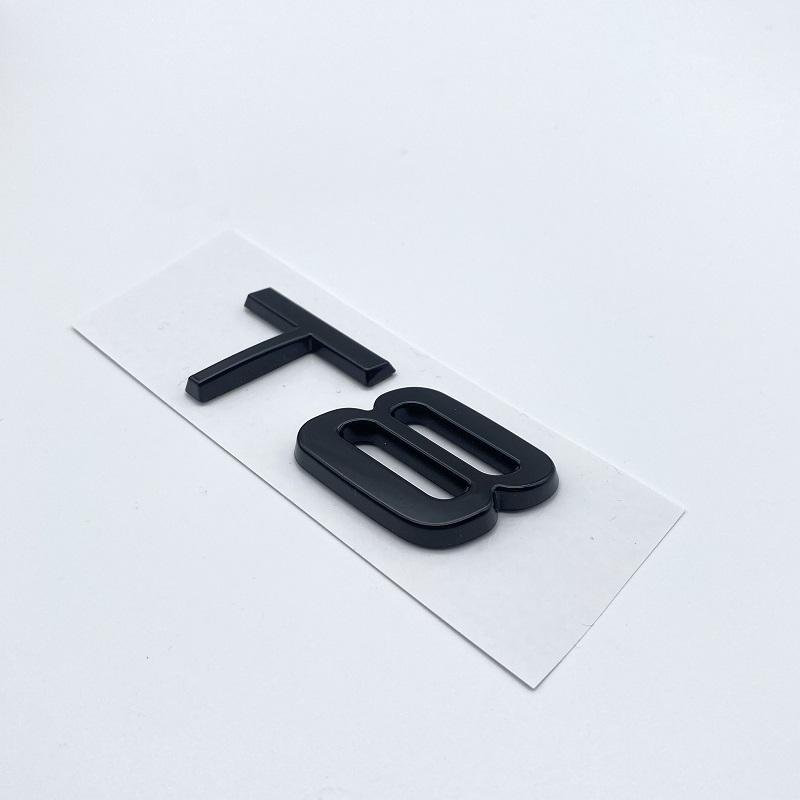 3D Car Styling Chrome Glossy Black Sticker Tail Emblem Rear Decal Letters Logo Badge For Volvo B3 B4 B5 B6 T4 T5 T6 T8