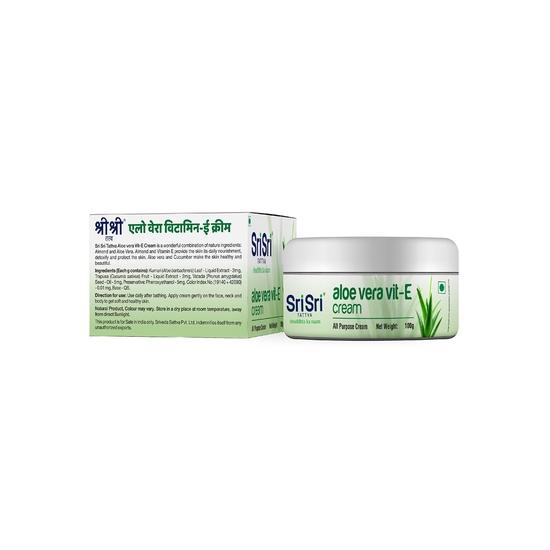 Aloe Vera Vit-E: Hautcreme (100 G), Aloe Vera Vit. E-Creme Sri Sri Tattva
