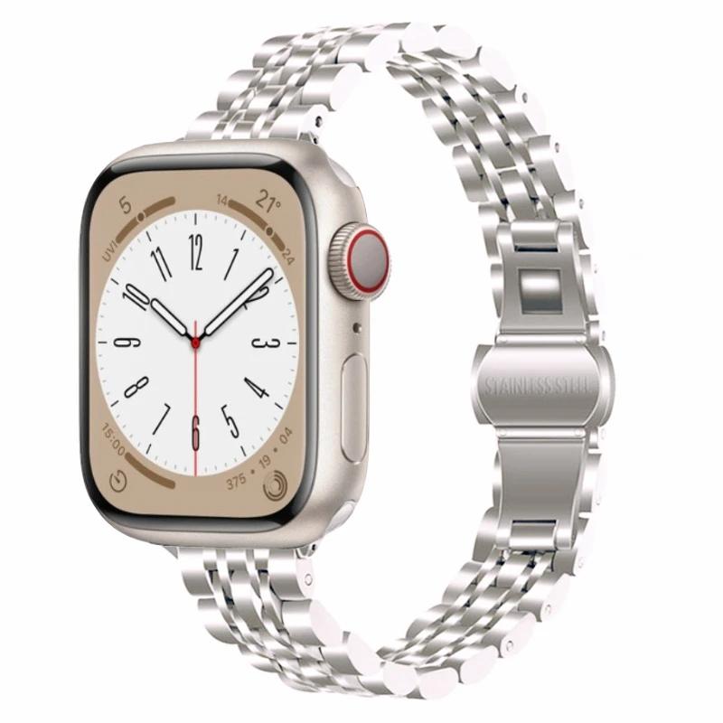 Metal Strap for Apple Watch Series ultra 49mm 45mm 41mm 44mm 46mm 42mm Small waist ladies bracelet iWatch 10 9 8 7 6 5 3 SE Band