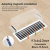 2Pcs Adjustable Air Vent Deflector Retractable 8-15.5Inch Transparent Anti Dripping Magnetic Deflector for Ceiling Registers