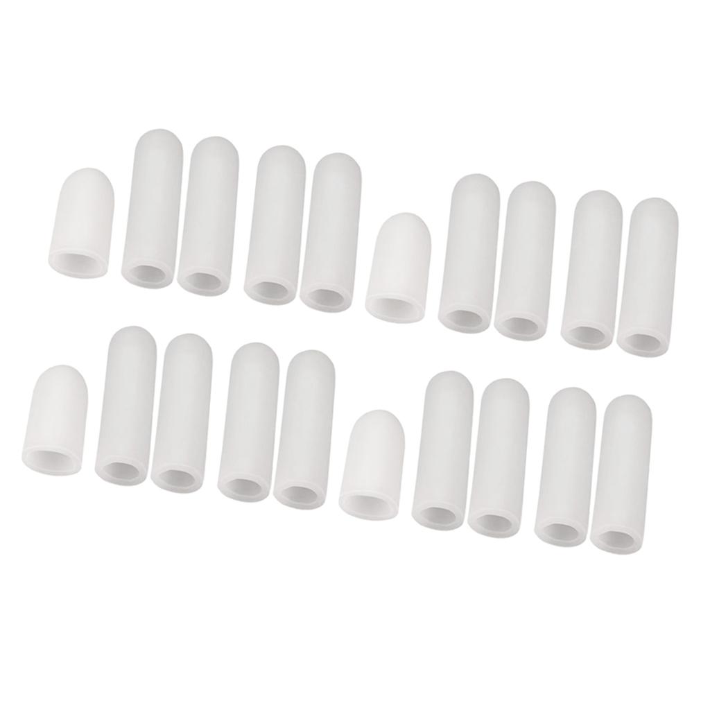 20Pcs Finger Brace Splint Sleeve Thumb Support Adjustable Index Pinky