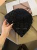 Japanese Solid Color Knitted Hollow Fisherman'S Hat Children Spring And Summer Breathable Sunshade Sunscreen Hat Basin Hat
