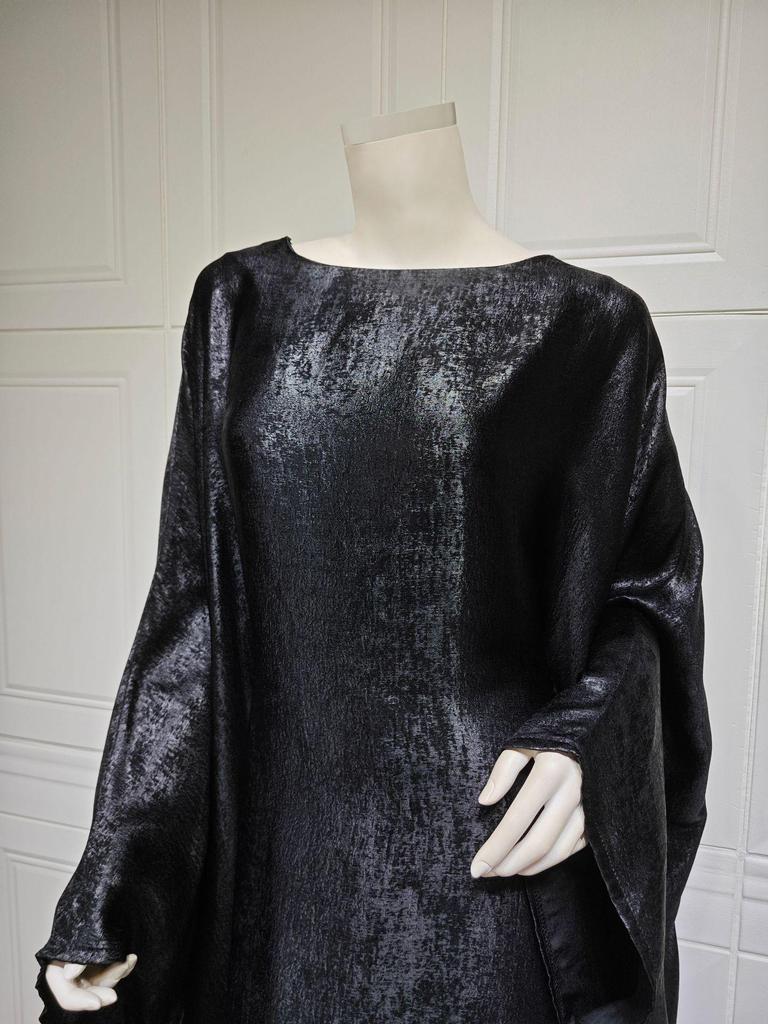 MQ117 Lato 2024 Srebrna Abaja: Skromna muzułmańska sukienka