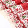 Christmas Elk Short Curtain Finished Kitchen Curtain Short Curtain Linen Through Rod Curtain Window Mantle Curtain