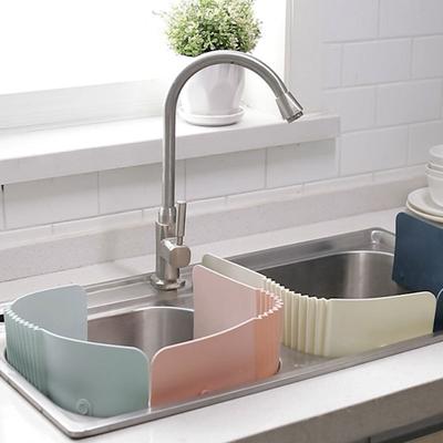 2pcs Kitchen Sink Baffle Anti-splash Baffle Waterproof Suction Cup Baffle Wash Dishes Anti-splash Partition