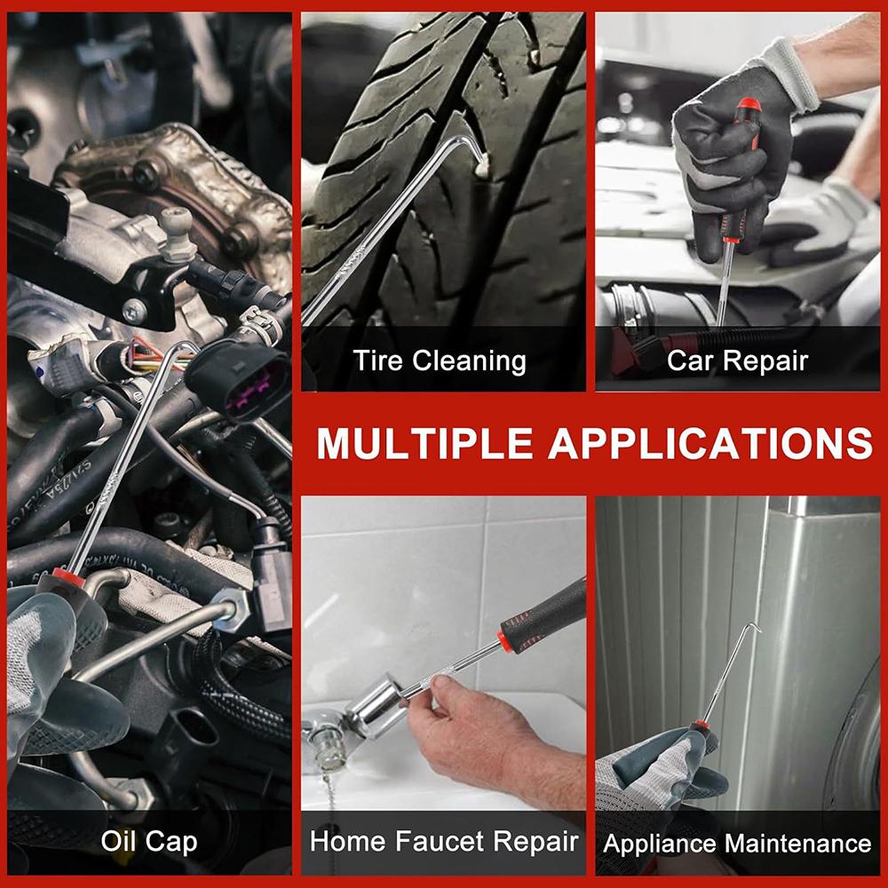 4-12 Pcs Precision Car Oil Seal Screwdriver Set O-Ring Gasket Puller Removal Tool Pick Hook Durable Tool