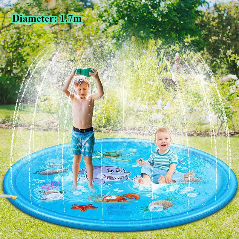 Dziecięca mata do zabawy na zewnątrz z rozpylaczem wody do zabawy na trawniku