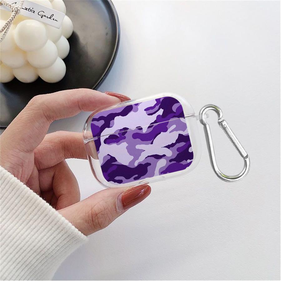 Camouflage Pattern Case For Airpods Pro2 Pro3 Pro 4 1 3 2 Clear Earphone Cases Cover