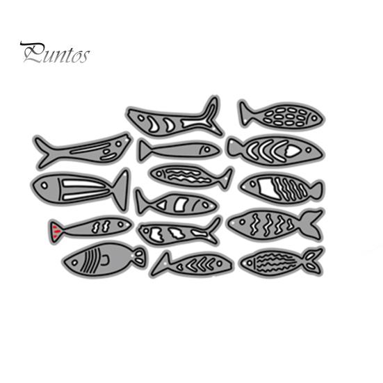 

Рыба металлические штампы DIY скрапбук тиснение бумажные карты изготовление декора трафарет серебряный