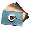 Nordic Style Home Decor Household Leather Placemat Hotel Restaurant Western Place Mat Rectangular Waterproof Oil-proof Placemat