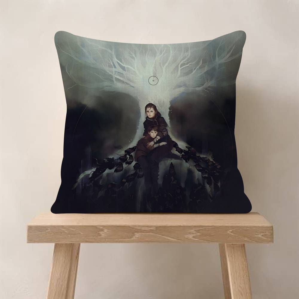 A Plague Tale Innocence Game Pillow Anime Pillow Sofa Bed Head Pillow Cover Cushion Cover Fashion Peach skin 18*18(CM)-1Pcs