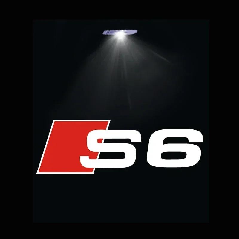 Led Car Door logo Welcome Light For Audi RS3 RS4 RS5 RS6 RS7 RS8 8V 8P 8L A6 C5 C6 C7 A5 A7 A8 Q3 Q5 Q7 TT S3 S6 Sline Quattro
